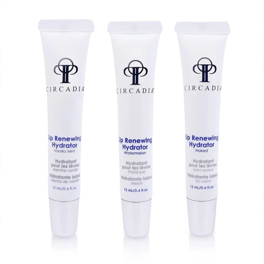 Circadia Lip Renewing Trio (Naked, Watermelon, Vanilla Mint)