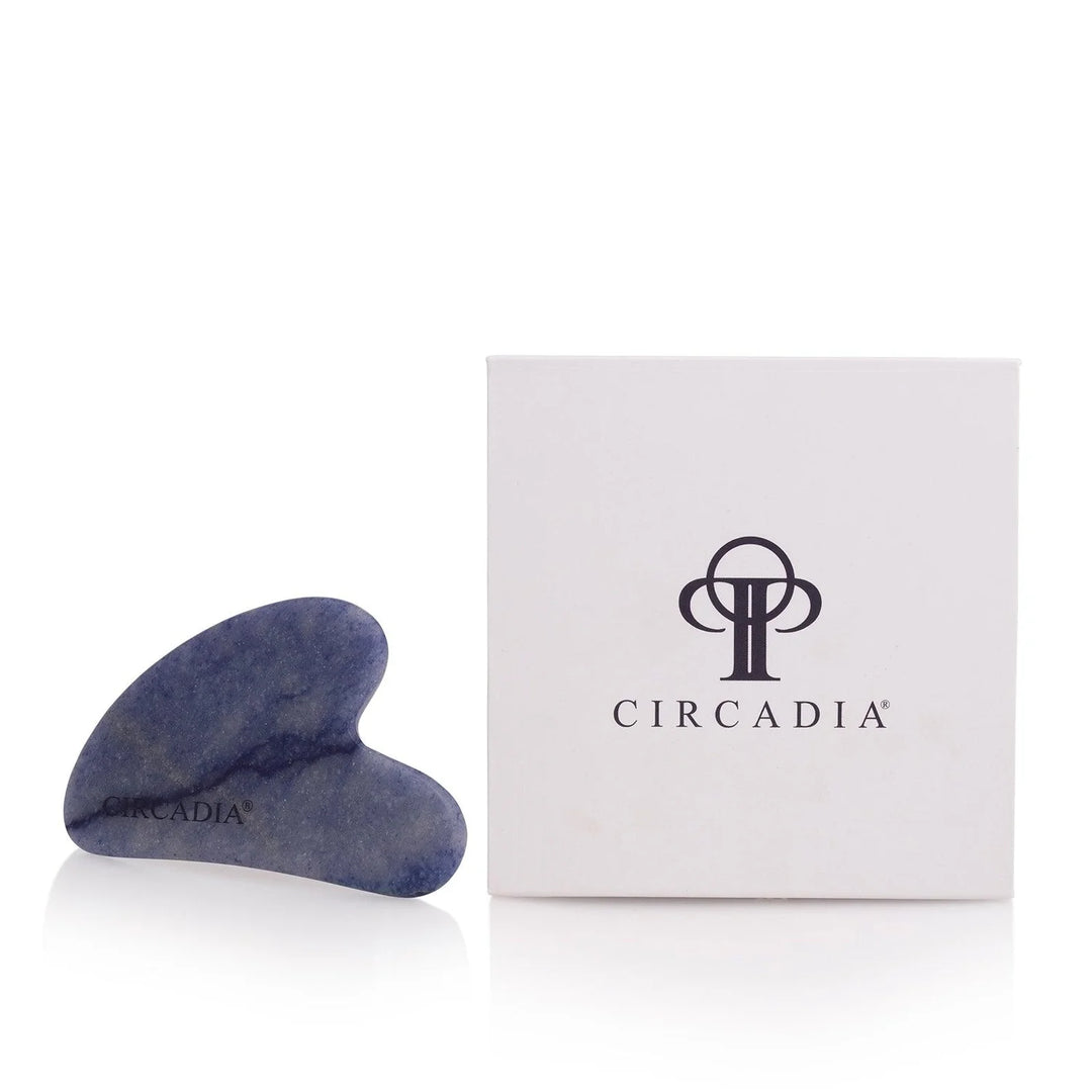 Circadia Blue Aventurine Gua Sha Stone w/Circadia Logo